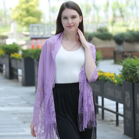 Shawls and Wraps for Evening Dresses Lace Scarfs for Women Pashmina Wedding Formal Shawl in Saudi Arabia