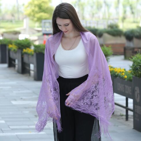 Shawls and Wraps for Evening Dresses Lace Scarfs for Women Pashmina Wedding Formal Shawl in Saudi Arabia