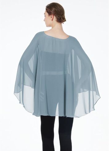 BEAUTELICATE Women Chiffon Capelet Wedding Bridal Cape Sheer Overlay Poncho Stole in Saudi Arabia