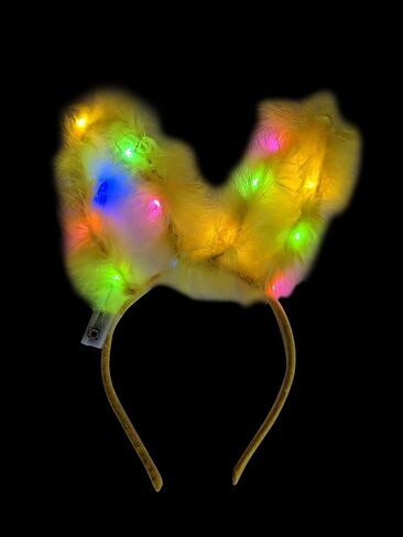 عصابة رأس LED لآذان الأرنب المضيئة للماموث الكهربائي، هدايا لحفلات عيد الفصح in Kuwait