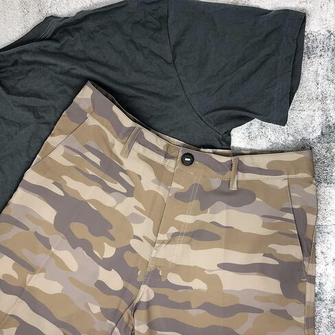 شورت رجالي من HOOEY ذو الأداء الأمثل الذي أحدث ثورة في مجال الرياضة الغربية (X-Large، أسمر/بني مموه) in Kuwait