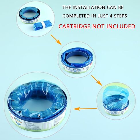 عبوة من 5 أكياس لإعادة تعبئة فضلات القطط متوافقة مع جميع أنواع أكياس فضلات القطط من جيني (الخرطوشة غير متضمنة) in Kuwait