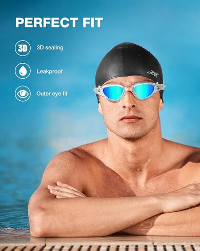 نظارات السباحة ZIONOR G1 SE مع قبعة السباحة المضادة للضباب للرجال والنساء in Kuwait