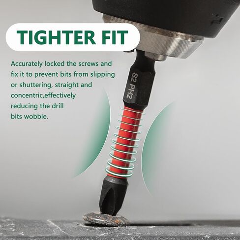 Impact Phillips Bits Magnetic Impact Drill Bit 7pcs Made of S2 Steel Magnetic Screwdriver Bits Shock Resistant Screwdriver Bits High Impact High Strength Screwdriving in Saudi Arabia