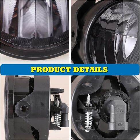 مصابيح الضباب AUTOWIKI مناسبة لـ 2007-2014 Ford Expedition/ 2008-2011 Ford Ranger (غير مناسبة لحزمة STX) مع عدسة دخان قطعتين من مصابيح الضباب الخفيفة in Saudi Arabia