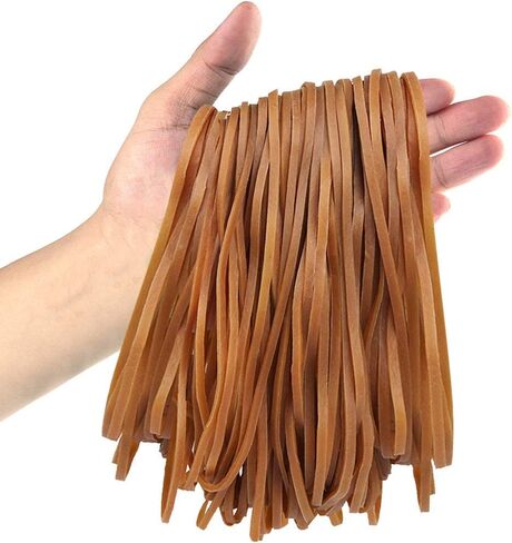 Coopay 120 Pieces Large Rubber Bands Trash Can Band Set Elastic Bands for Office Supply, Trash Can, File Folders, Cat Litter Box, Size 8 inches (Black) in Saudi Arabia