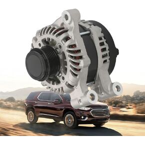 13552642 المولد متوافق مع شيفروليه ترافيرس 2018-2022 3.6L V6 المولد متوافق مع Buick Enclave 2018-2022 3.6L V6 12V 170A 6-Groove Pulley في اتجاه عقارب الساعة #13565647,13545139 in Kuwait