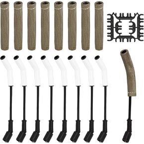 8PCS LS Spark Plug Wires, Spark Plug Wires Set with 9070C Ceramic Boot & 2500° Thermal Protection, Fit for LS Terminals LS3 LS4 LS7 LT Engines in Kuwait