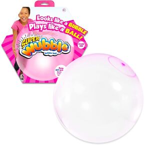 Wubble Bubble Ball Pink - Outdoor or Indoor Fun with Pink Super Bubble Tear-Resistant Ball | Wubble Ball for Kids, Boys, Girls in Saudi Arabia