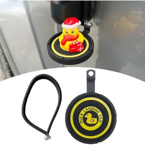 Duck Landing Pad for Jeep,Duck Landing Zone,Rubber Duck Holder,Rearview Mirror Duck Mount Compatible with Jeep Wrangler JL/JLU JT 2018-2026 in Saudi Arabia