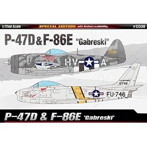 نماذج الأكاديمية 1/72 P-47&F-86E إصدار خاص من غابريسكي #12530 in Kuwait