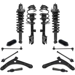 Suspension & Steering Chassis Kit 14pc for Jeep for Patriot 2016-2017 Front Left Lower,Rear Right Mounting Hardware Coilover Spring&Shock Assembly-Type in Saudi Arabia
