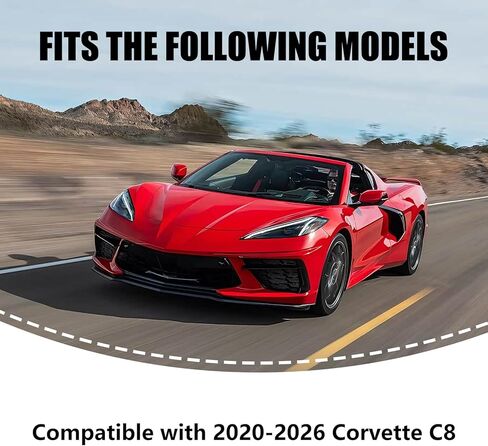 Real Carbon Fiber Volume Control Switch Favorite Shortcut Switch Cover Compatible with 2020-2026 Corvette C8 in Kuwait