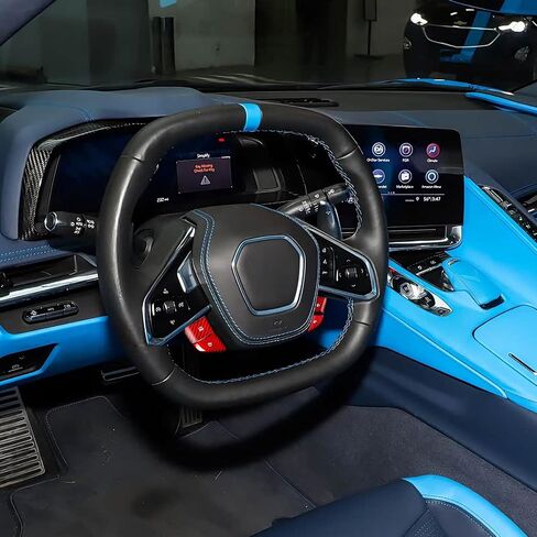 Real Carbon Fiber Volume Control Switch Favorite Shortcut Switch Cover Compatible with 2020-2026 Corvette C8 in Kuwait