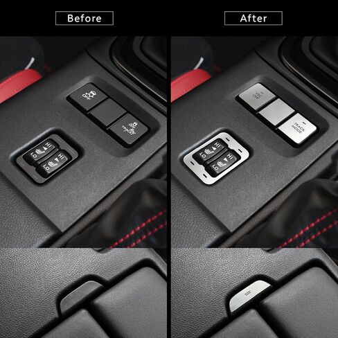 BARZA GR86 Center Console Switch Cover Made in Japan – Brushed Finish Acrylic Resin Interior Trim, Custom Fit for Toyota GR86 (ZN8) 2022-2026, in Saudi Arabia