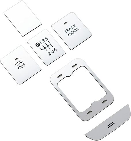 BARZA GR86 Center Console Switch Cover Made in Japan – Brushed Finish Acrylic Resin Interior Trim, Custom Fit for Toyota GR86 (ZN8) 2022-2026, in Saudi Arabia