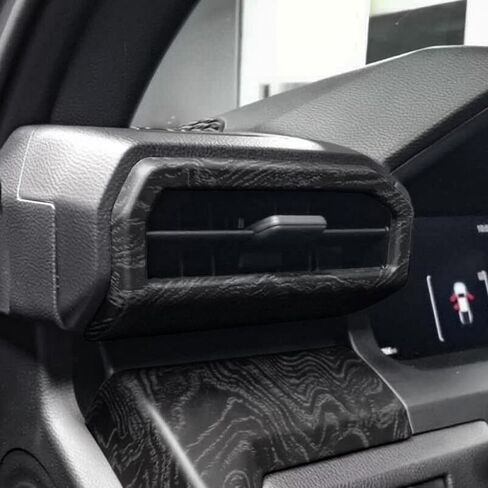 L2R for Toyota Tacoma N400 (2024-2026) Front A/C Air Vent Outlet Cover Trim Overlay Decor Black Woodgrain ABS Car Interior Accessories 2 Pieces in Saudi Arabia