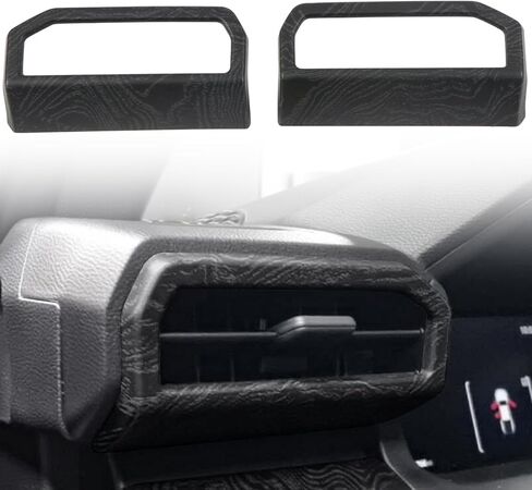 L2R for Toyota Tacoma N400 (2024-2026) Front A/C Air Vent Outlet Cover Trim Overlay Decor Black Woodgrain ABS Car Interior Accessories 2 Pieces in Saudi Arabia