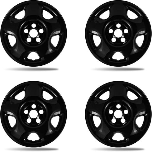17 Inch Wheel Skins for 2007-2011 Honda CR-V LX, Fits OEM Steel Wheel #42700-SWA-A01 / #42700-SWA-305 / #42700-SWA-601, Gloss Black Snap-On Wheel Covers 4-Pack in Kuwait