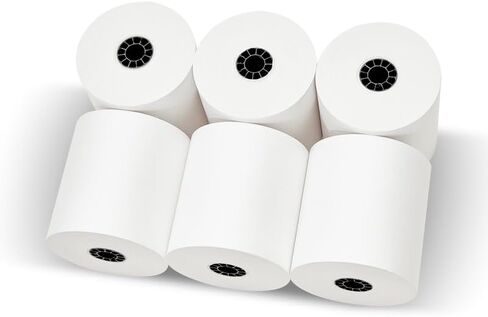 3" X 165' One Ply Bond Receipt Paper Rolls Compatible with Most Restaurant Kitchen Printers. (Non-Thermal - Pack of 50) in Saudi Arabia
