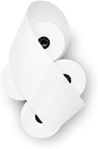 3" X 165' One Ply Bond Receipt Paper Rolls Compatible with Most Restaurant Kitchen Printers. (Non-Thermal - Pack of 50) in Saudi Arabia