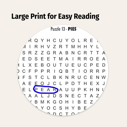 ZOCO - Large Print Word Search Puzzle Books (25 Bulk Pack) - Easy Word Find for Seniors and Adults - Nursing Home and Assisted Living Activities and Gifts (Vol. 1) in Kuwait
