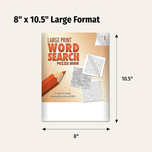 ZOCO - Large Print Word Search Puzzle Books (25 Bulk Pack) - Easy Word Find for Seniors and Adults - Nursing Home and Assisted Living Activities and Gifts (Vol. 1) in Kuwait