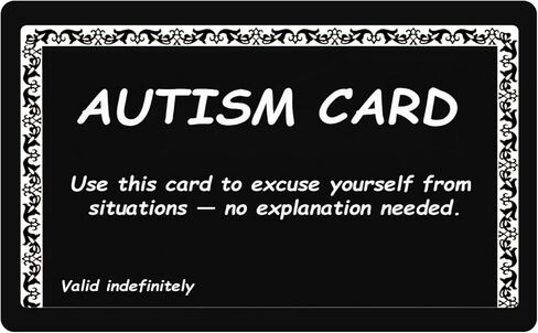 ADHD Card, For Explaining Inattention, Hyperactivity & Impulsivity - Aids Daily Social Interaction & Self-Advocacy - Credit Card Size in Kuwait