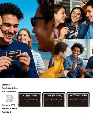 ADHD Card, For Explaining Inattention, Hyperactivity & Impulsivity - Aids Daily Social Interaction & Self-Advocacy - Credit Card Size in Kuwait