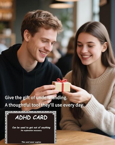ADHD Card, For Explaining Inattention, Hyperactivity & Impulsivity - Aids Daily Social Interaction & Self-Advocacy - Credit Card Size in Kuwait