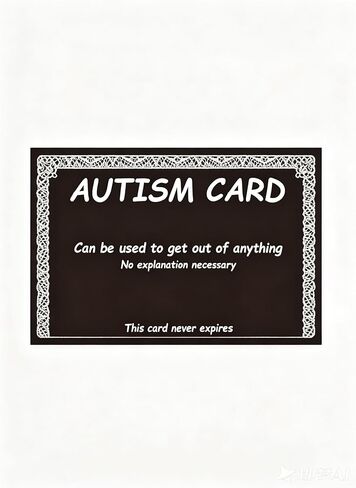 ADHD Card, For Explaining Inattention, Hyperactivity & Impulsivity - Aids Daily Social Interaction & Self-Advocacy - Credit Card Size in Kuwait