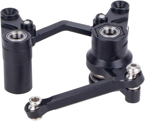 RC Parts Compatible with Traxxas for Slash 4x4 Rc Car Upgrade Parts Accessories Aluminum Steering Bellcrank and Drag Link Servo Saver Set(Gray) in Kuwait