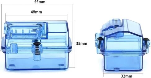Rc Replacement Parts For 1Set Transparent Waterproof Receiver Box Protective For CASE Cover Sealed Box RC Model Car Upgrade Parts Accessories in Kuwait