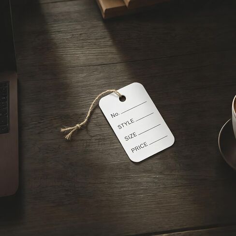 1000Pcs Price Tags 1.97" x 1.38" White Store Clothes Size Tags Small Paper Pricing Tag Merchandise Marking Display Label for Product Jewelry Clothing Coupon (White) in Kuwait