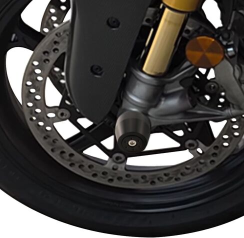 مزلقات شوكة الإطار الأمامي Xitomer مناسبة لـ Ducati Panigale V4/V2/1299/1199/959/899، لـ Streetfighter V4/V2، لـ Diavel/XDiavel 2012-2025+، عمود منزلق المحور مع حماية منزلق POM in Kuwait