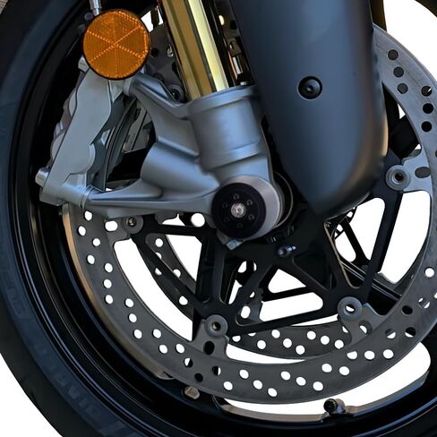 مزلقات شوكة الإطار الأمامي Xitomer مناسبة لـ Ducati Panigale V4/V2/1299/1199/959/899، لـ Streetfighter V4/V2، لـ Diavel/XDiavel 2012-2025+، عمود منزلق المحور مع حماية منزلق POM in Kuwait