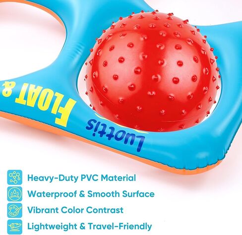Inflatable Tic Tac Toe Pool Game Set – Pool Toys with 10 Balls, Fun for Kids, Teens, Adults, Family, Party, Beach, Outdoor & Indoor, 2-10 Players in Saudi Arabia
