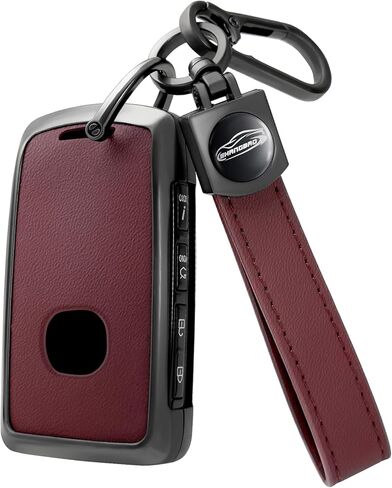 for Mazda Key Fob Cover with leather zinc alloy keychains,Full Cover Key Case for Mazda 3,6,CX-5 CX-9 CX-30 CX-50/70 in Saudi Arabia