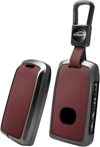 for Mazda Key Fob Cover with leather zinc alloy keychains,Full Cover Key Case for Mazda 3,6,CX-5 CX-9 CX-30 CX-50/70 in Saudi Arabia