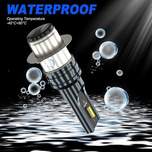 Fit For Suzuki Ozark 250 02-04-06-07-08-09-10,H6 H6M P15D LED bulbs used for Motorcycle/ATVs/UTV Headligh Bulbs, 300% Brighter 6000K White 60W, Plug and Play, 2-Pack in Saudi Arabia