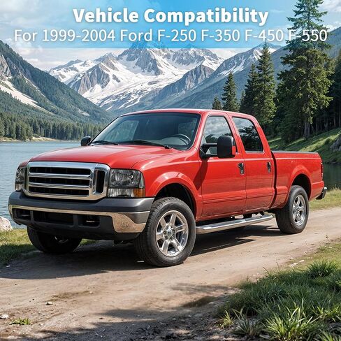 مجموعة المصابيح الأمامية LEDKINGDOMUS متوافقة مع 1999-2004 Ford F250 F350 F450 F550 Super Duty، 2000-2004 Excursion Pickup Headlamp Driver وجانب الركاب in Kuwait