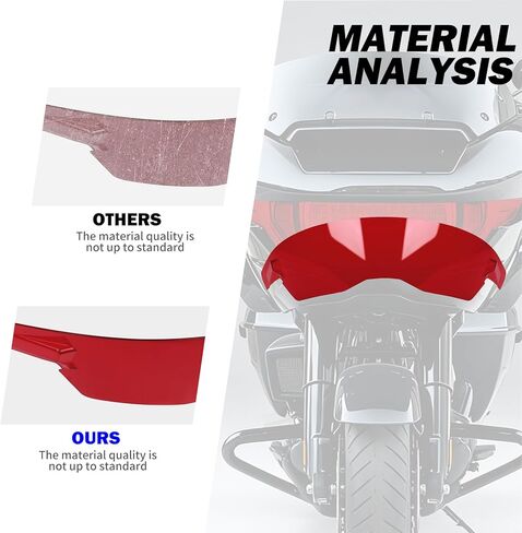 غطاء عدسة المصباح الأمامي غطاء حماية للمصابيح الأمامية مناسب لـ Harley Touring CVO Road Glide FLTRXSE 2023-2025 وRoad Glide ST 2024-2026 أحمر in Kuwait