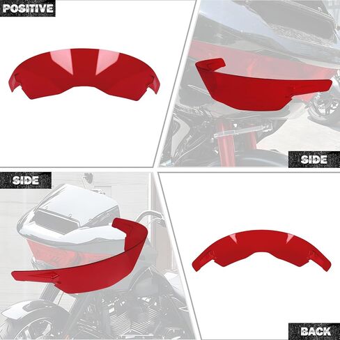 غطاء عدسة المصباح الأمامي غطاء حماية للمصابيح الأمامية مناسب لـ Harley Touring CVO Road Glide FLTRXSE 2023-2025 وRoad Glide ST 2024-2026 أحمر in Kuwait