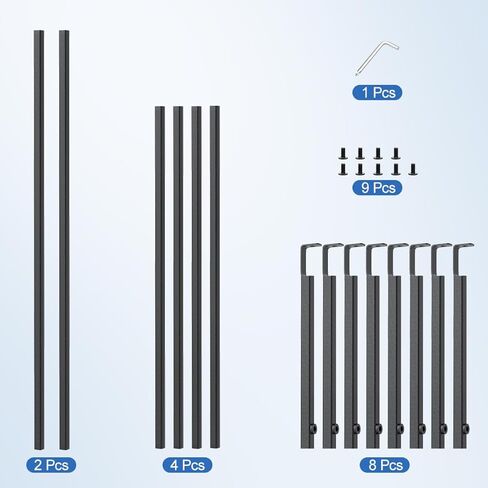 Adjustable Legal/Letter Size Hanging Folder Rails for File Cabinet/Desk Drawer,Fun Storage Metal Filing Cabinet Drawer Rails for Hanging File Folder Organizer 2 Sets in Saudi Arabia