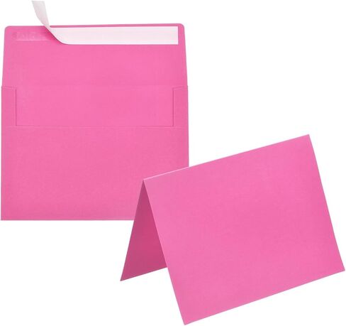 PATIKIL 20Pack Orange 4x6 Blank Cards and Envelopes, Self Seal A6 Envelopes with Folded Cardstock Small for Greeting Cards Wedding Greeting Birthday Invitations Letter Mailing in Kuwait