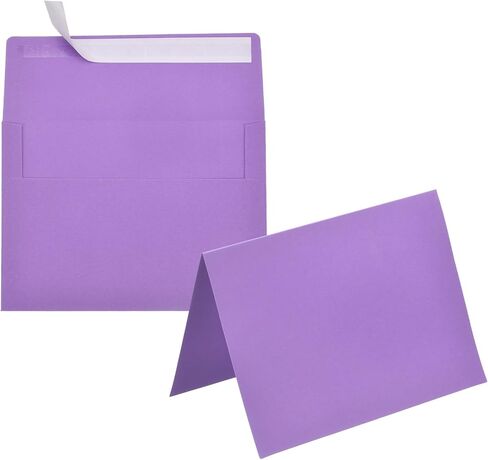 PATIKIL 20Pack Orange 4x6 Blank Cards and Envelopes, Self Seal A6 Envelopes with Folded Cardstock Small for Greeting Cards Wedding Greeting Birthday Invitations Letter Mailing in Kuwait