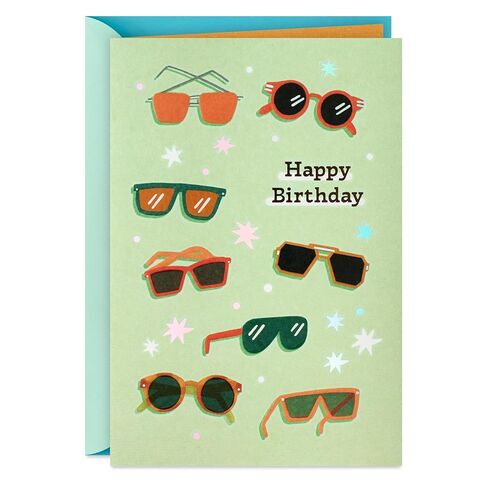 Hallmark Sunglasses Birthday Card (Never Go Out of Style) for Friend, Sibling, Coworker in Kuwait