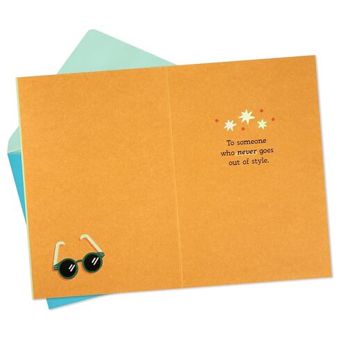 Hallmark Sunglasses Birthday Card (Never Go Out of Style) for Friend, Sibling, Coworker in Kuwait