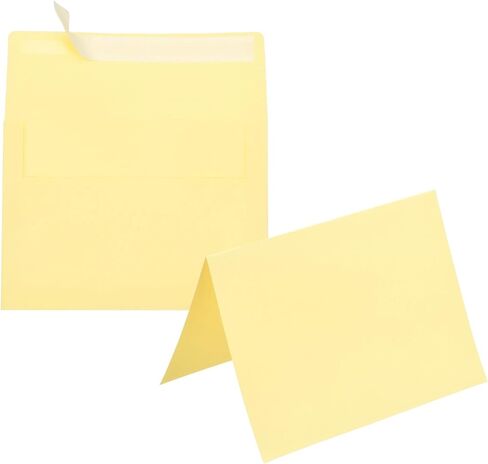 PATIKIL 20Pack Orange 4x6 Blank Cards and Envelopes, Self Seal A6 Envelopes with Folded Cardstock Small for Greeting Cards Wedding Greeting Birthday Invitations Letter Mailing in Kuwait
