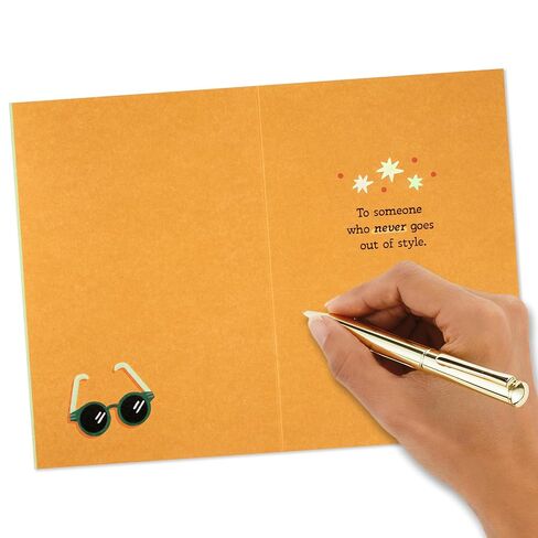Hallmark Sunglasses Birthday Card (Never Go Out of Style) for Friend, Sibling, Coworker in Kuwait